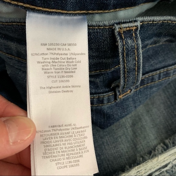 Current/Elliott The High Waist Ankle Skinny Jeans - Picture 8 of 11